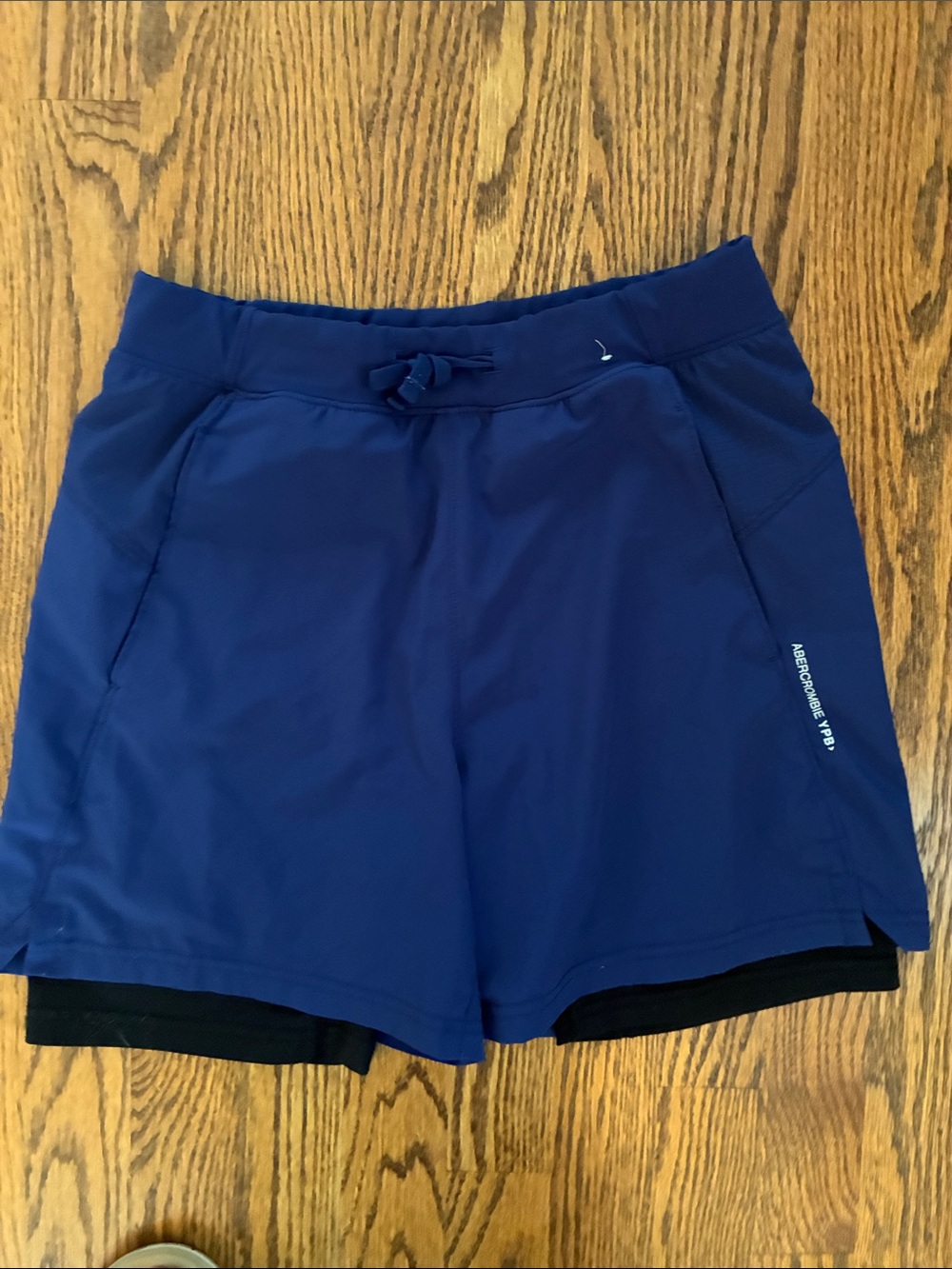 Abercrombie & Fitch Royal Blue Women's Athletic Shorts with Inner Liner